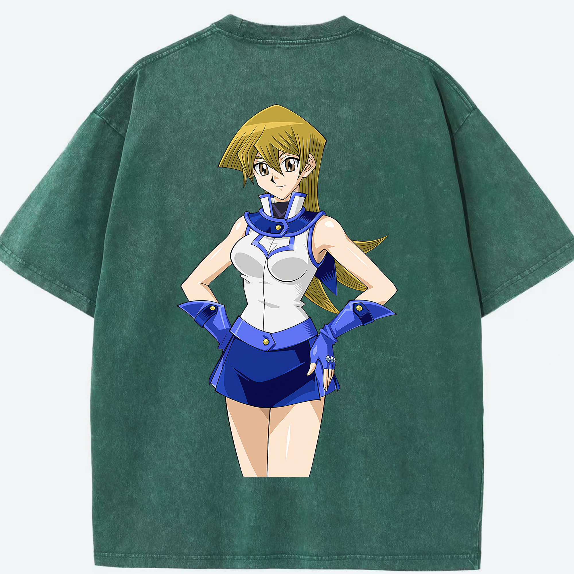 （画像用） 遊☆戯☆王 Yu-Gi-Oh! 綿100% ヴィンテージ風 半袖Tシャツ（背面プリント）